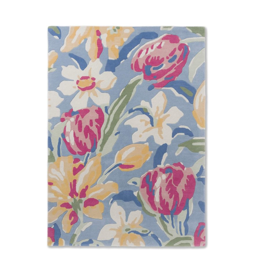 Laura Ashley Laura Ashley - Tulips China Blue Rug