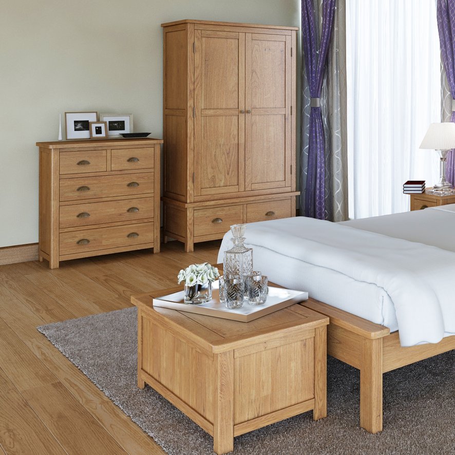 Classic Furniture Bridgend - 2+3 Drawer Chest (Oak)