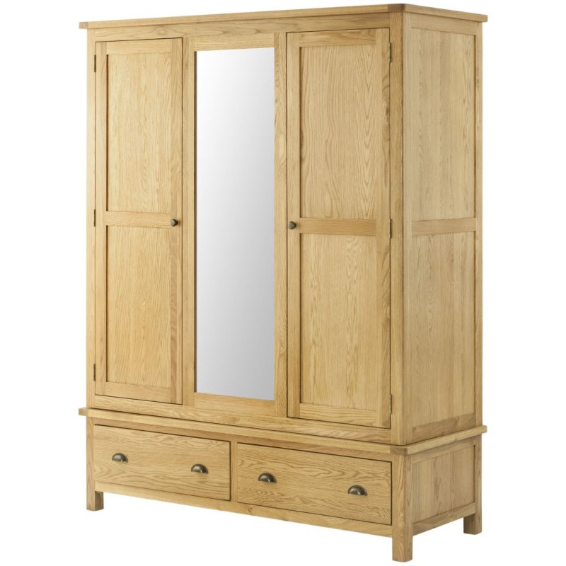 Classic Furniture Bridgend - Triple Wardrobe (Oak)