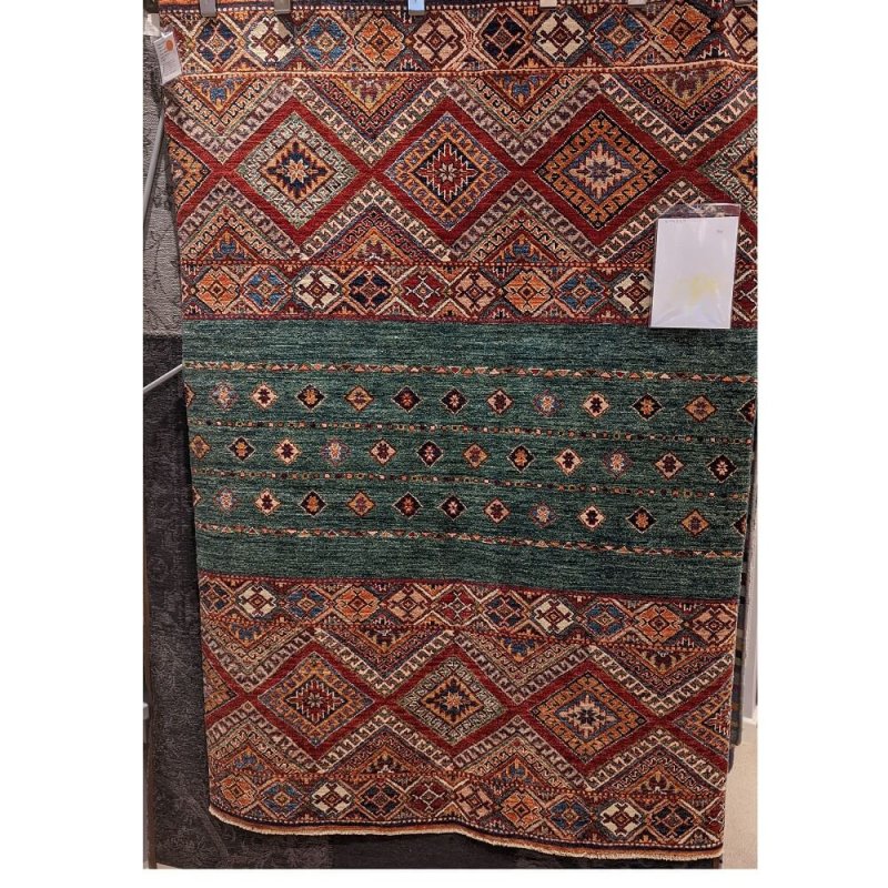 Gooch Oriental Carpets Ltd Kharjeen Rug - Teal 1.75 x 1.21