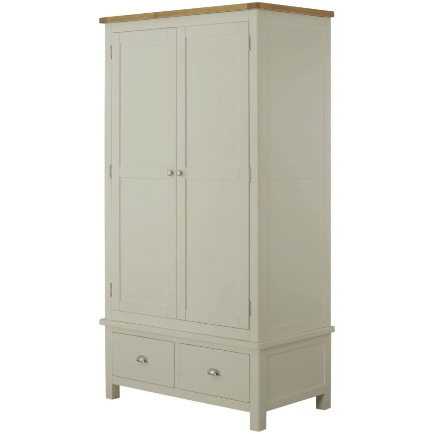 Classic Furniture Bridgend - Gents Wardrobe (Stone)