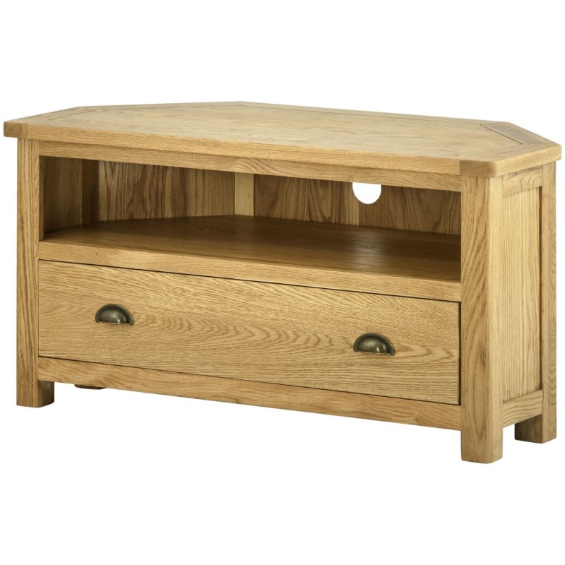 Classic Furniture Bridgend - Corner TV Cabinet (Oak)