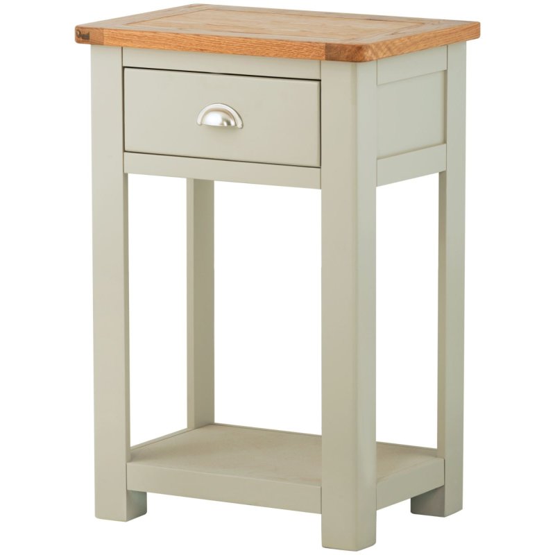 Classic Furniture Bridgend - One Drawer Console Table (Stone)