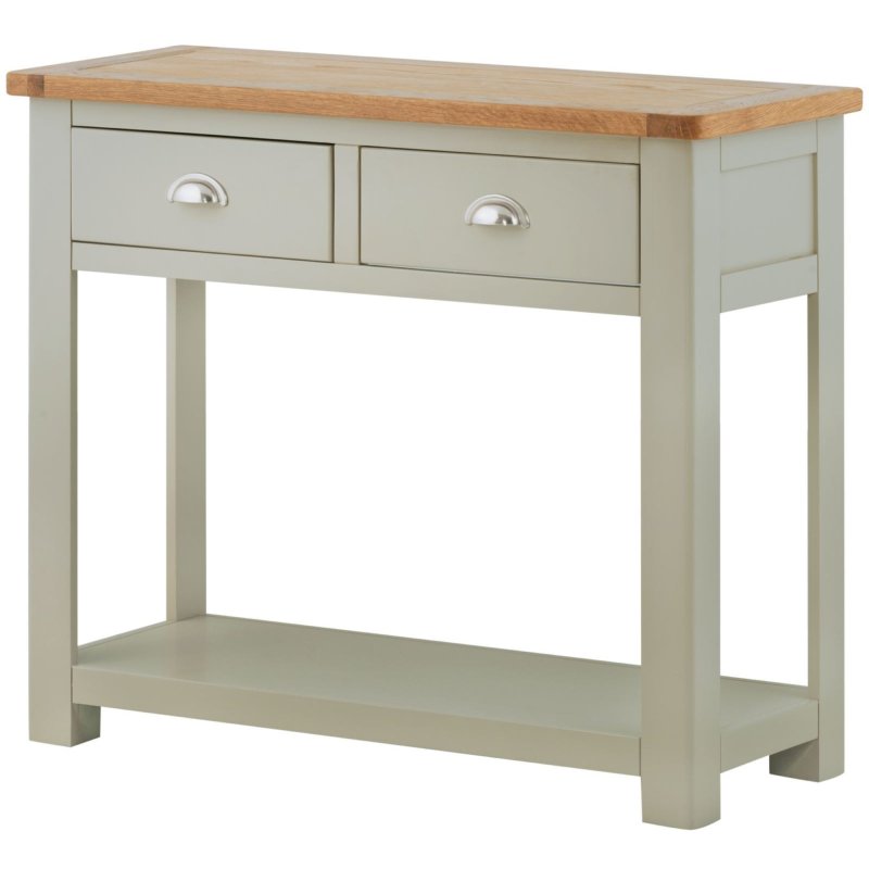 Classic Furniture Bridgend - Two Drawer Console Table (Stone)