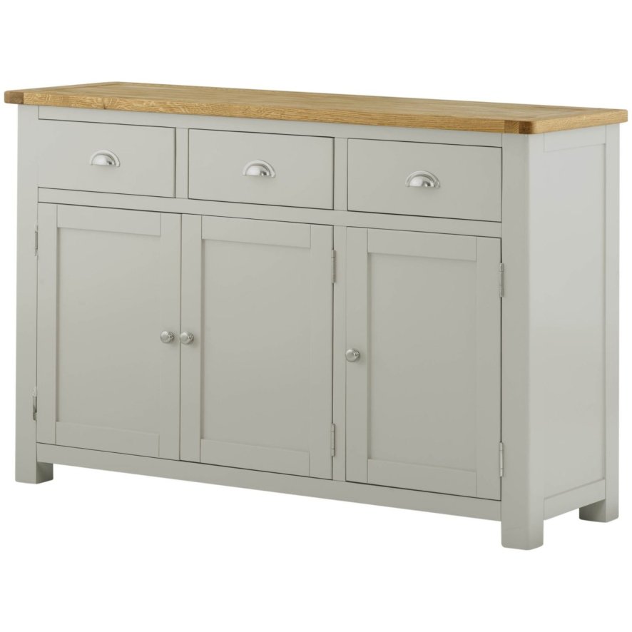 Classic Furniture Bridgend - Three Door Sideboard (Stone)