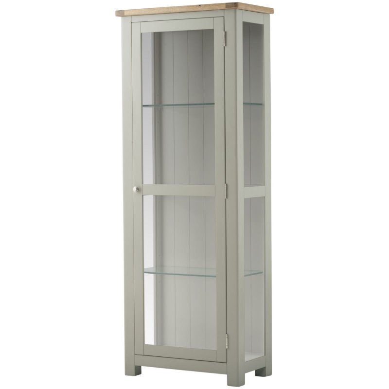 Classic Furniture Bridgend - Glazed Display Cabinet (Stone)