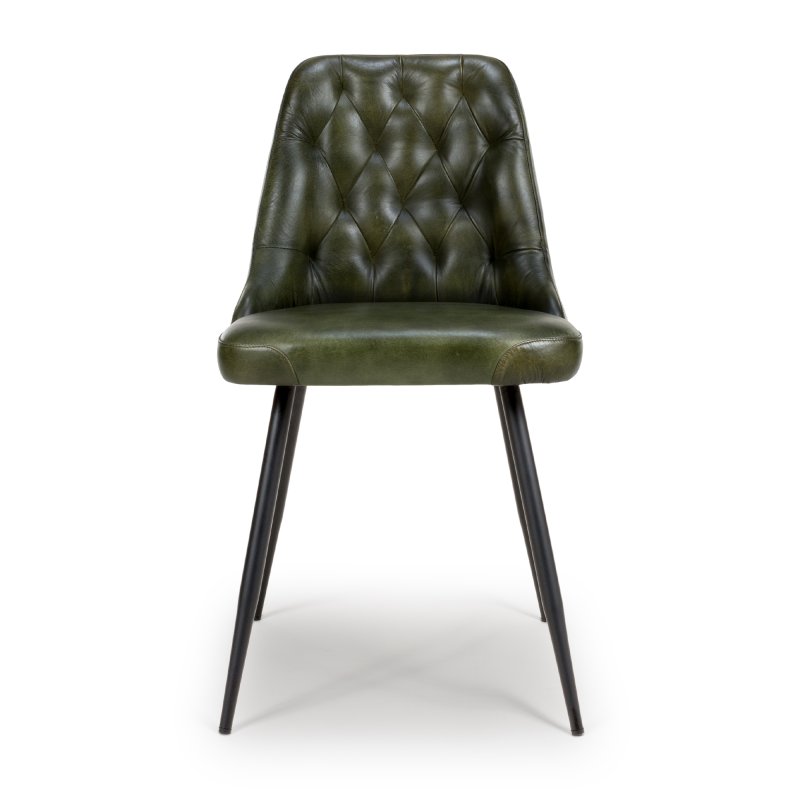Furniture Link Bradley - Dining Chair (Green Buffalo Leather)