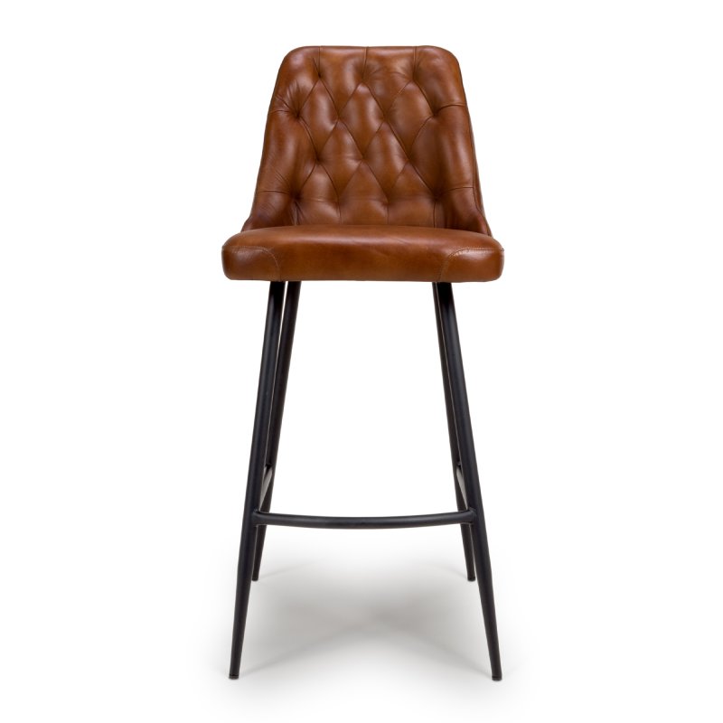 Furniture Link Bradley - Bar Dining Chair (Tan Buffalo Leather)