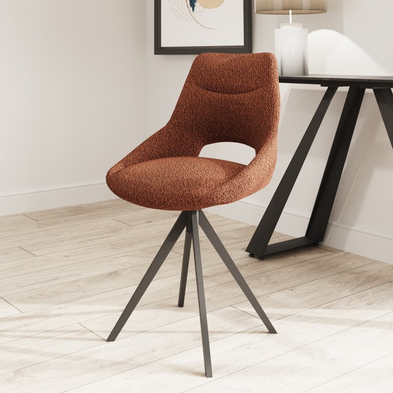 Wilkinson/Vida Furniture Barefoot - Dining Chair (Rust Fabric)