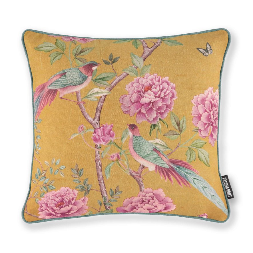 Paloma Home Paloma Home Cushions - Vintage Chinoiserie Fibre Fill Scatter Ochre