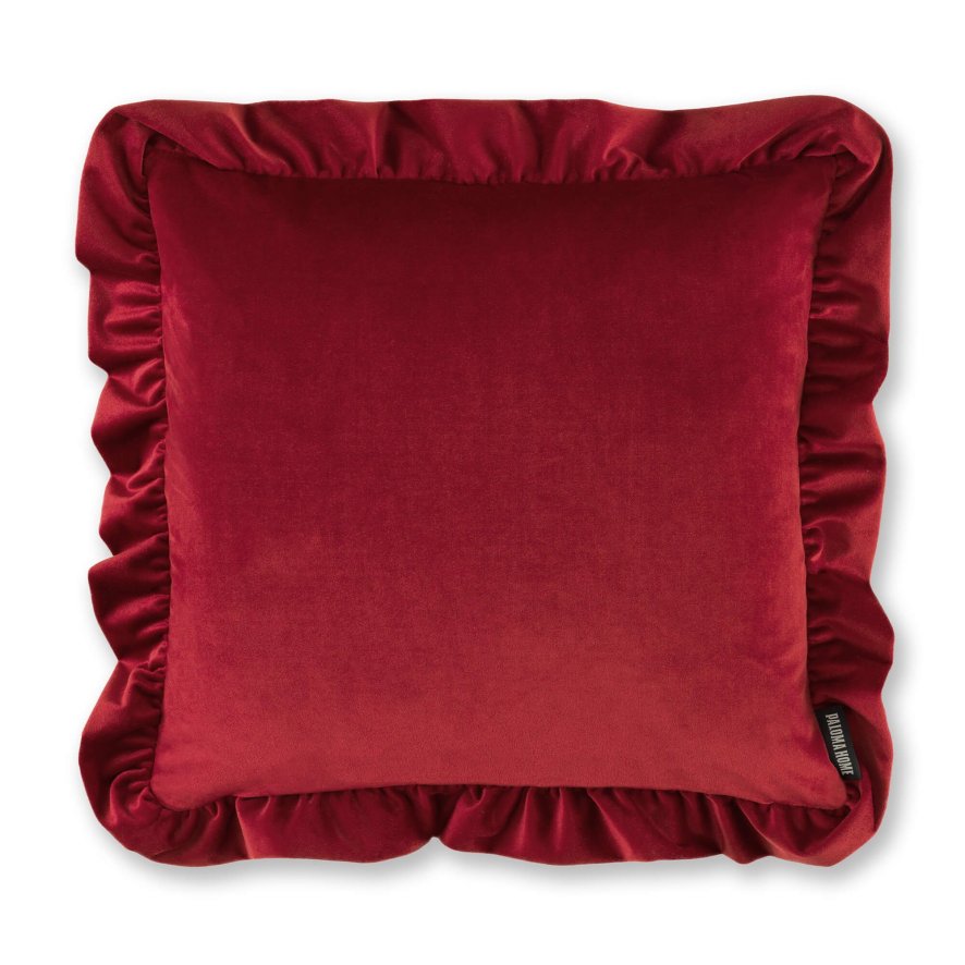 Paloma Home Paloma Home Cushions - Ruffle Feather Fill Scatter Red