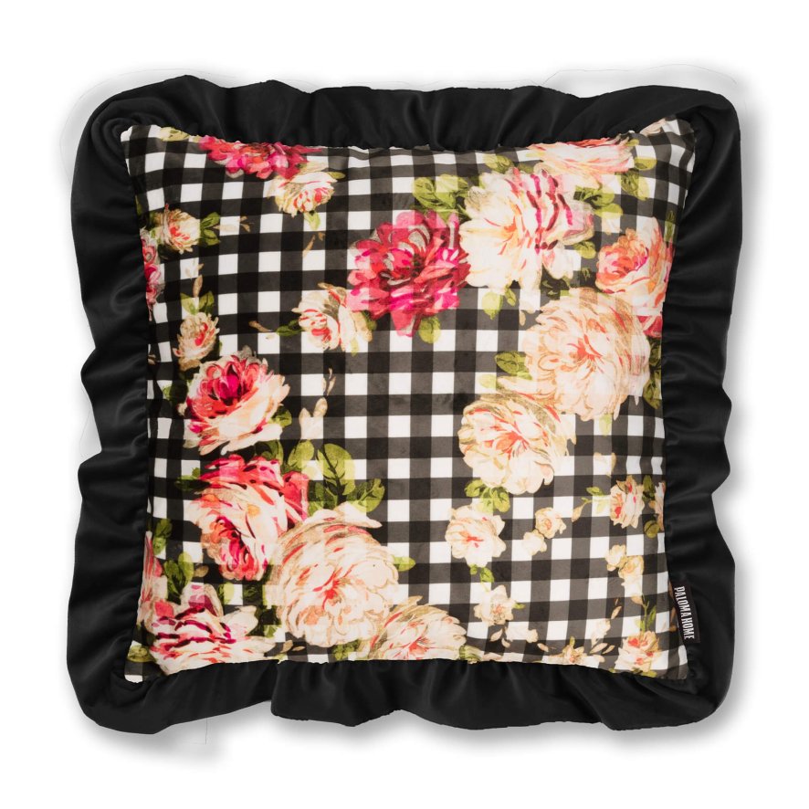Paloma Home Paloma Home Cushions - Fashion Floral Scatter White/Pink Feather