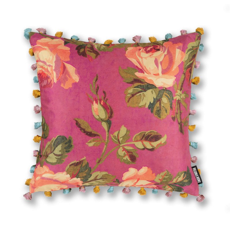 Paloma Home Paloma Home Cushions - Oriental Floral Feather Fill Scatter Pink