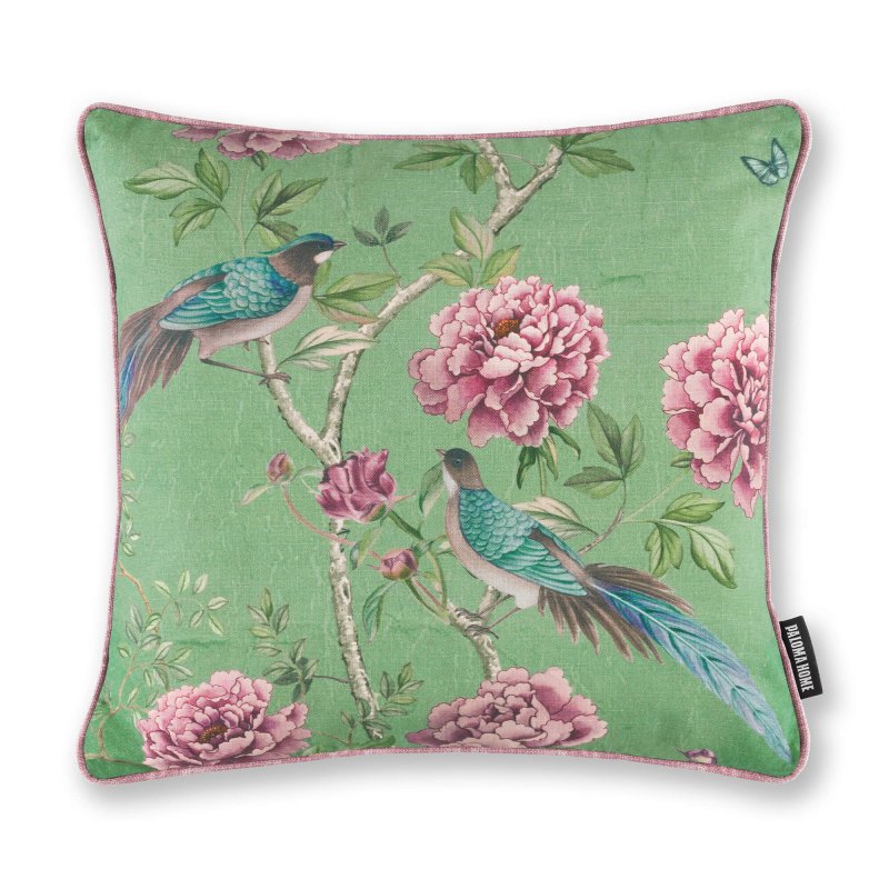 Paloma Home Paloma Home Cushions - Vintage Chinoiserie Feather Fill Scatter Jade