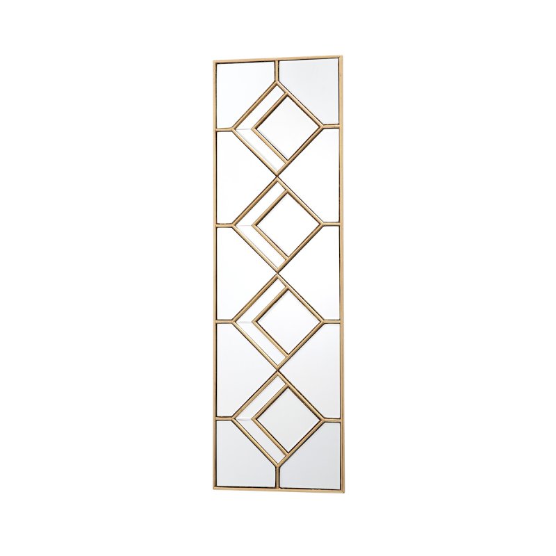 Dar Lighting Dar - Kipton Rectangle Decorative Mirror with Gold Foil Detail
