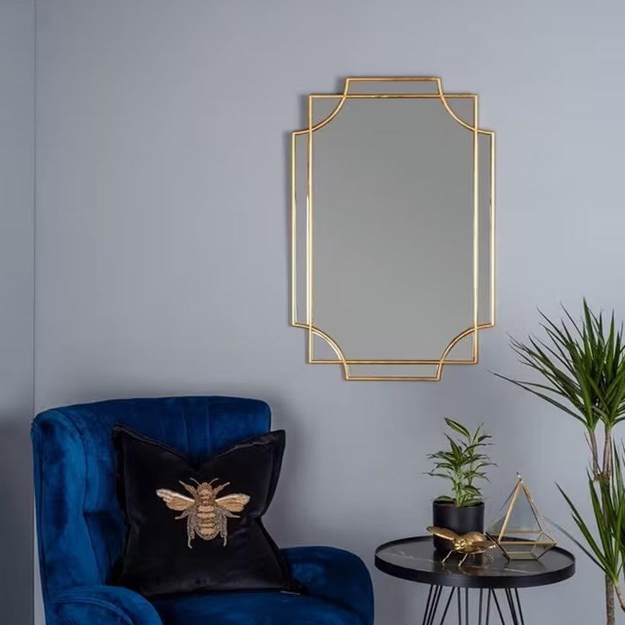 Dar - Guapo Rectangle Gold Detail Mirror Dar - Guapo Rectangle Gold Detail Mirror