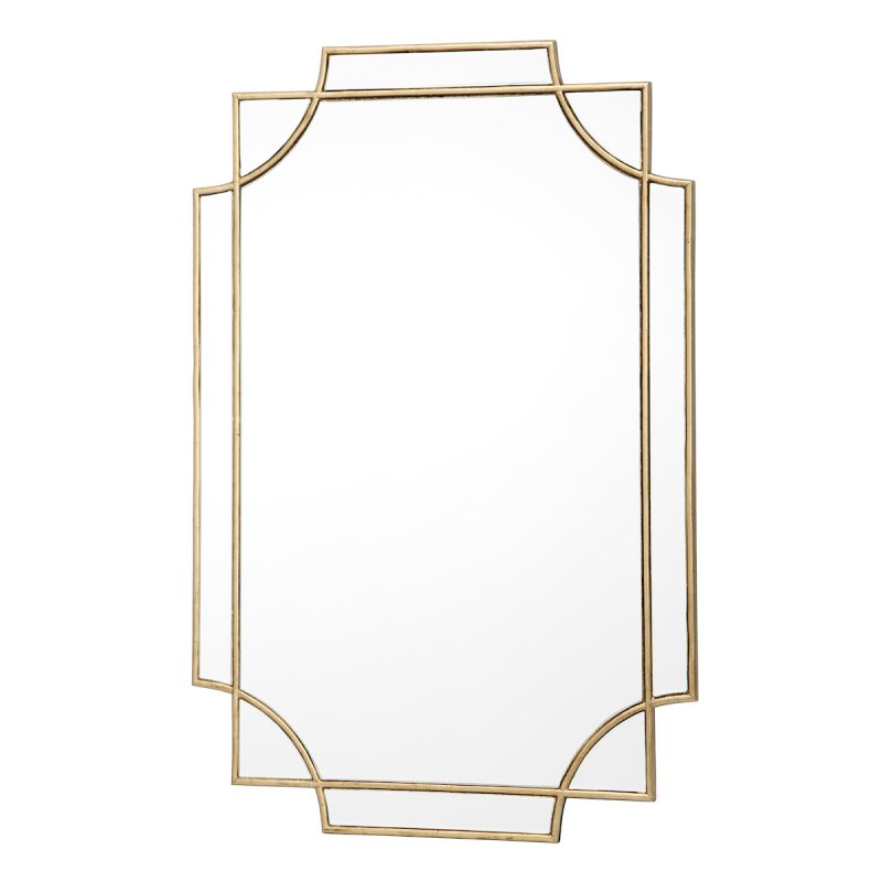 Dar Lighting Dar - Guapo Rectangle Gold Detail Mirror