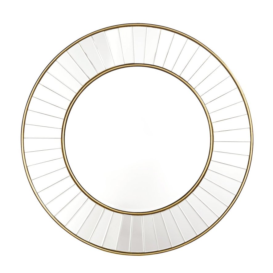 Laura Ashley Laura Ashley - Clemence Medium Round Mirror Gold