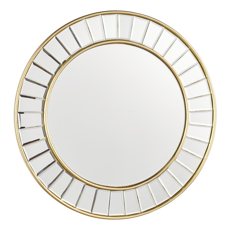 Laura Ashley Laura Ashley - Clemence Small Round Mirror Gold