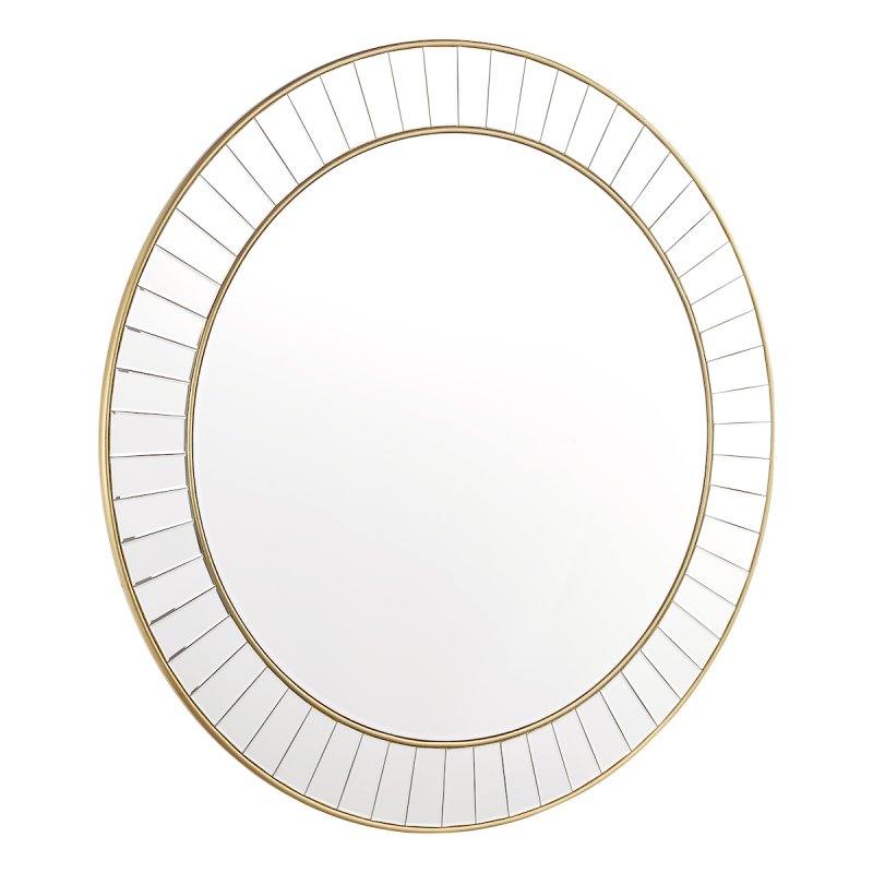 Laura Ashley Laura Ashley - Clemence Large Round Mirror Gold