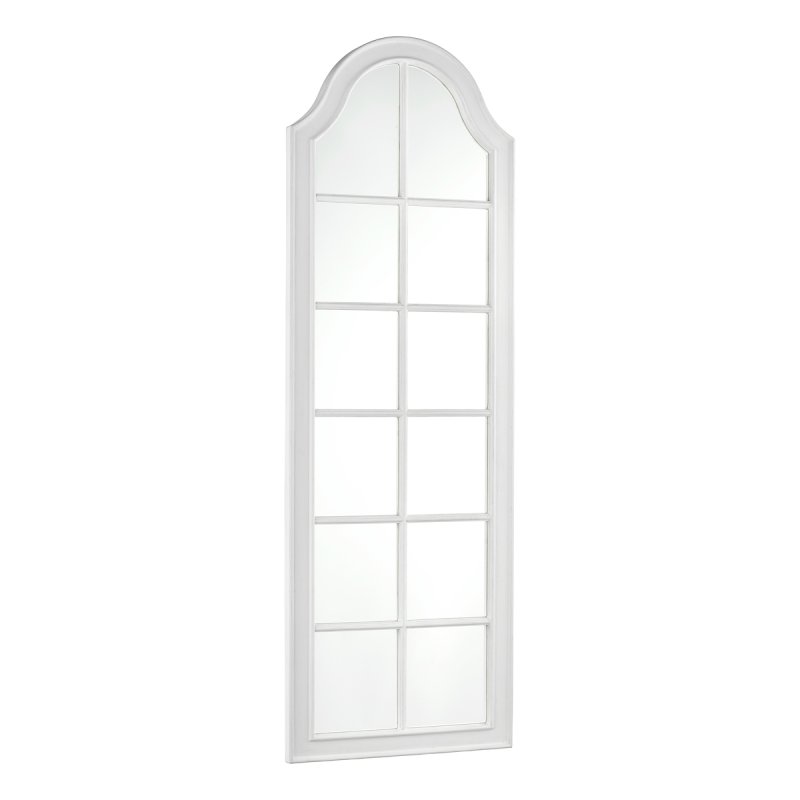 Laura Ashley Laura Ashley - Coombs Rectangle Floor Mirror Distressed Ivory