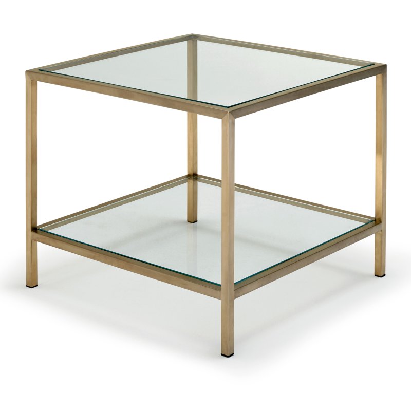 Kesterport Ltd Dekko - Lamp Table (Clear Glass Top)