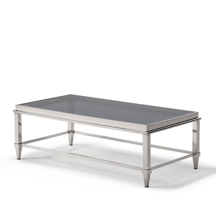 Kesterport Ltd Janis - Coffee Table (Blue/Grey Glass Top)