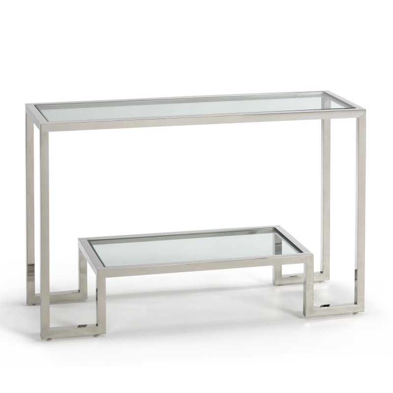 Kesterport Ltd Tribune - Console Table (Clear Glass Top)