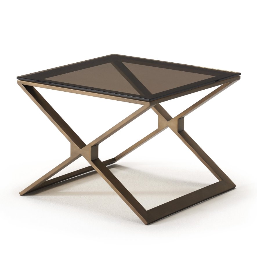 Kesterport Ltd Zara - Lamp Table (Bronze Glass Top)