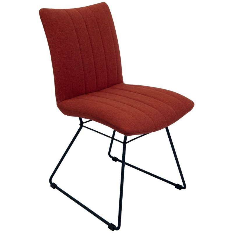 Classic Furniture Aura - Dining Chair (Burnt Orange Fabric)
