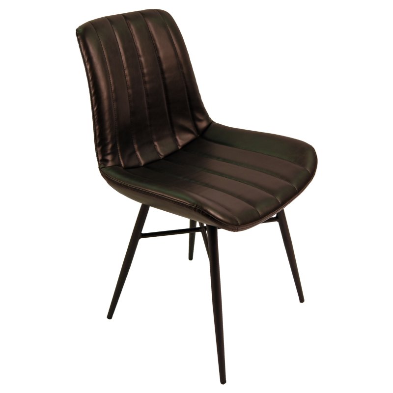 Classic Furniture Croft - Dining Chair (Vintage Dark Grey PU)