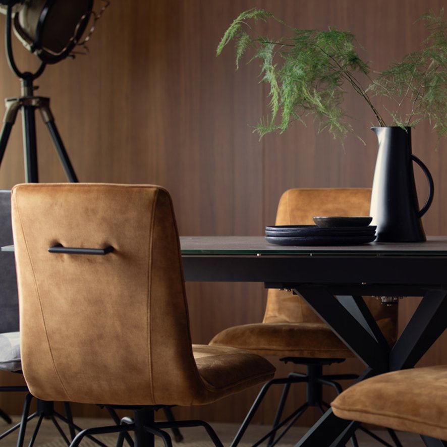 Baker Furniture Lola - Dining Chair (Gold Fabric)