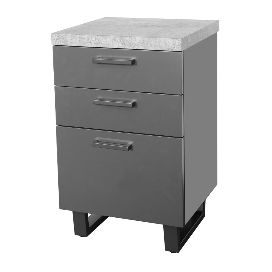 Classic Furniture Roxburgh - Filing Cabinet (Stone Effect)