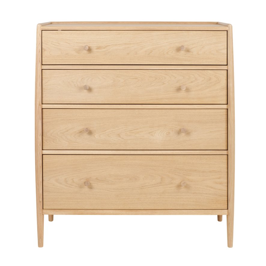 Neutral Ercol Winslow 2 Drawer Bedside Chest