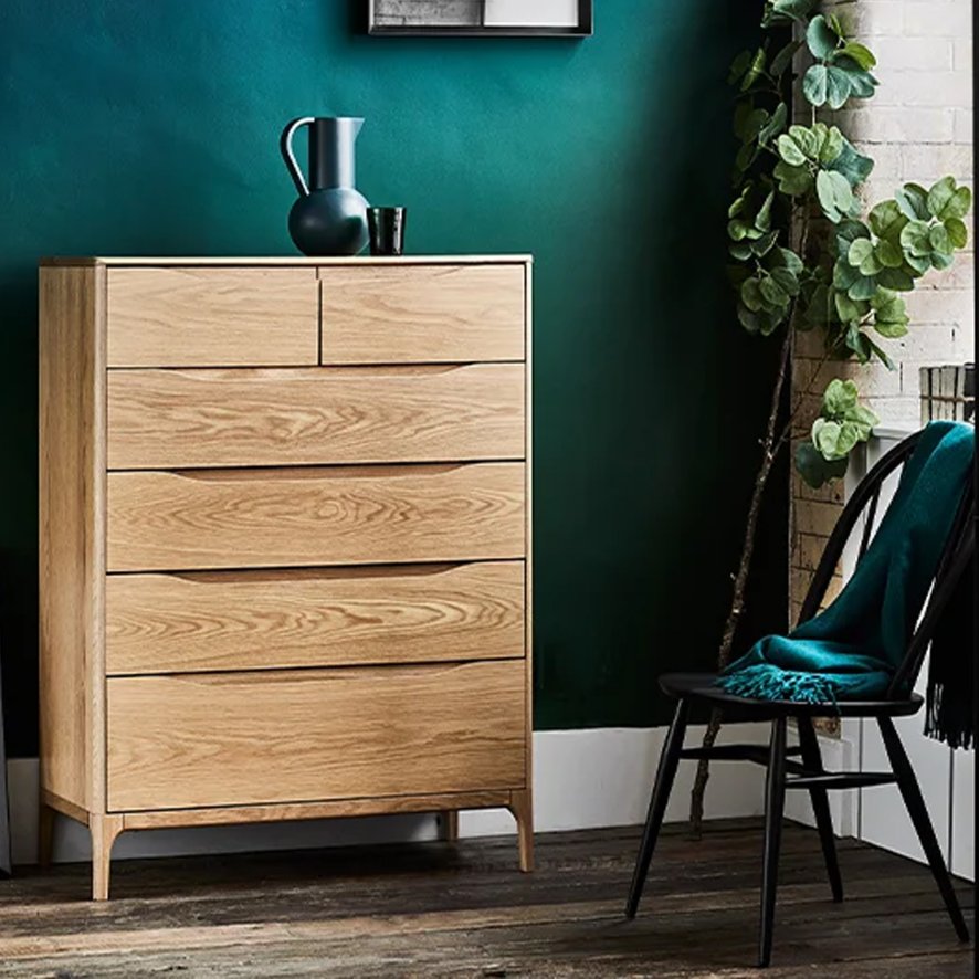 Ercol Ercol Rimini - 6 Drawer Tall Wide Chest
