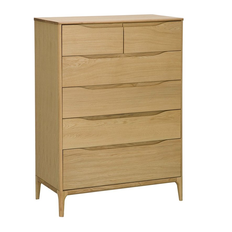 Ercol Ercol Rimini - 6 Drawer Tall Wide Chest