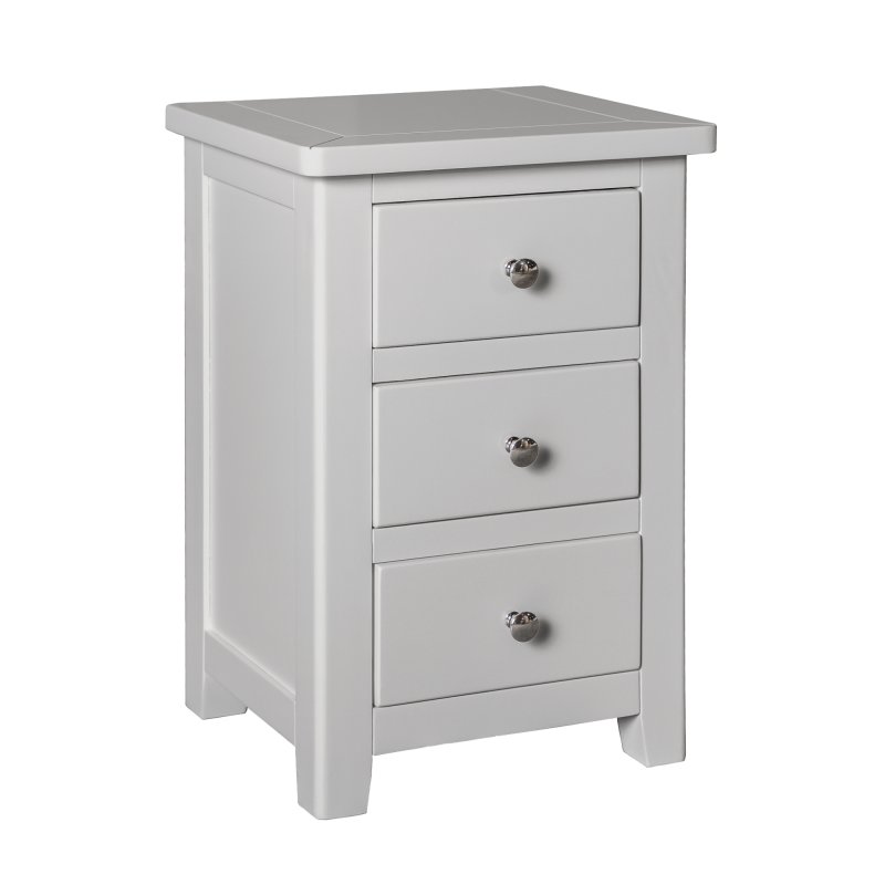 Classic Furniture Hartford - Three Drawer Bedside Cabinet (Grey)