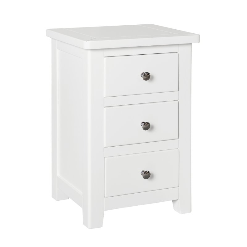 Classic Furniture Hartford - Three Drawer Bedside Cabinet (White)