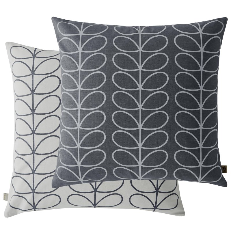 Orla Kiely Orla Kiely Cushions - Small Linear Stem Cool Grey (Feather)