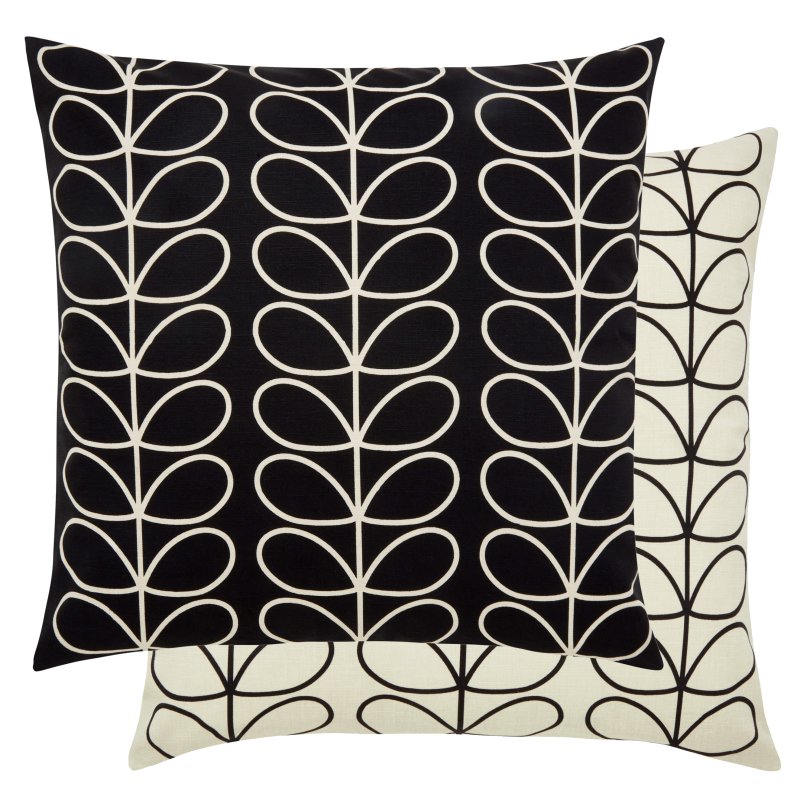 Orla Kiely Orla Kiely Cushions - Small Linear Stem Monochrome (Feather)