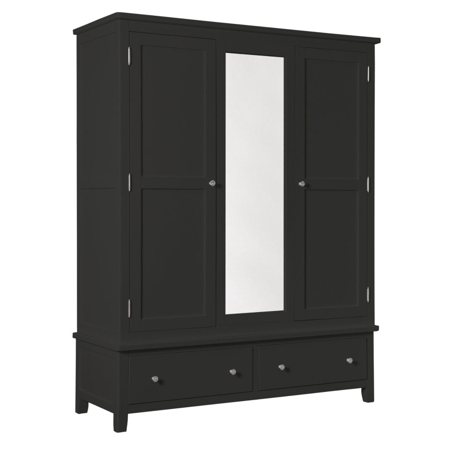 Classic Furniture Hartford - Triple Wardrobe (Charcoal)