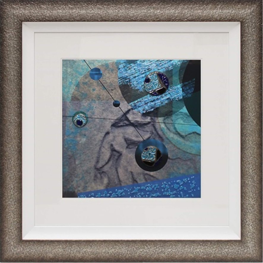 Complete Colour Ltd Abstract - Partial Eclipse Aqua I ceramic/Liquid Art (S1) SBr