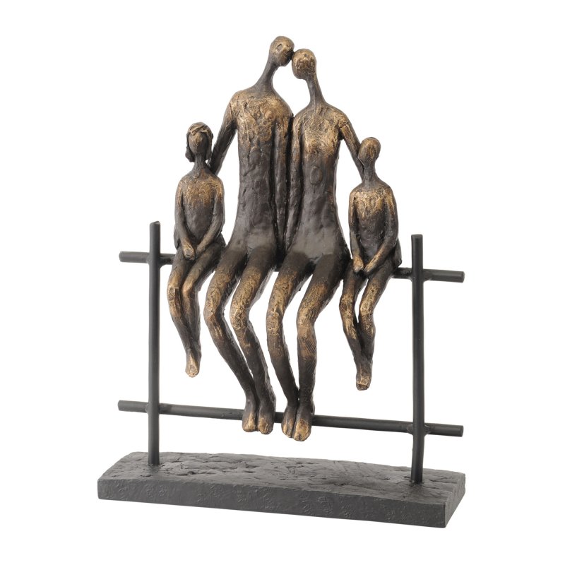 Libra Calm Neutral - Duxford Bench Family Of Four Sculpture