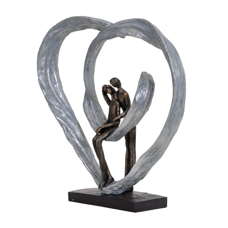 Libra Calm Neutral - Love Sculpture In Circular Heart