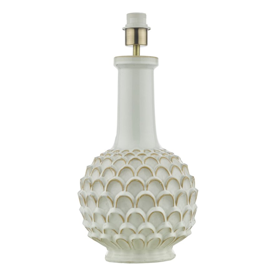 Dar Lighting Dar - Edlyn Table Lamp White Ceramic Base