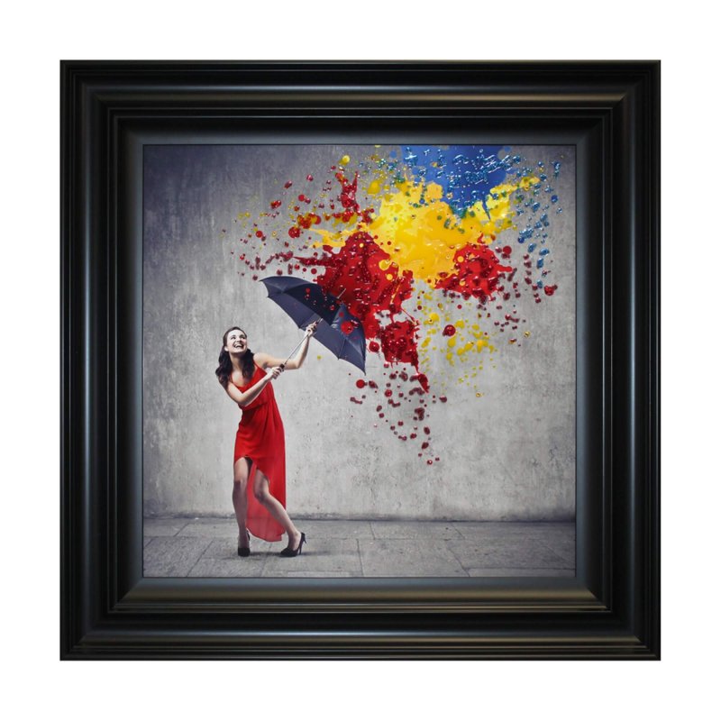 Complete Colour Ltd Figures and Florals - Dancing in the Rain I Liquid Art