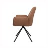 Torelli Furniture Ltd Lina - Swivel Dining Chair (Tan)