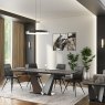 Torelli Furniture Ltd New Louis - Ceramic Extending Dining Table (Grey)