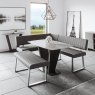 Classic Furniture Athens - Left Hand Facing Corner Bench (Dark Grey Faux Leather)
