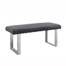 Classic Furniture Athens - Low Bench (Dark Grey Faux Leather)
